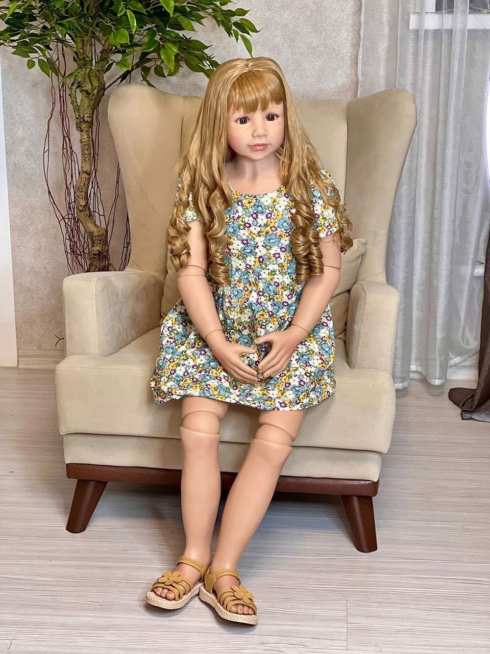 Кукла Реборн ростовая 120см в пакете (FA-252)