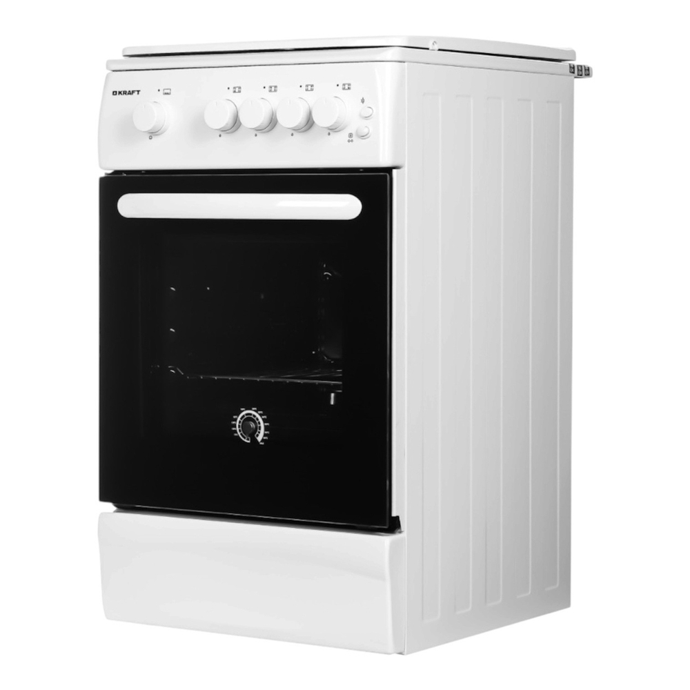 Плита KRAFT KF-FSK5407AGW (Эмаль, белый)