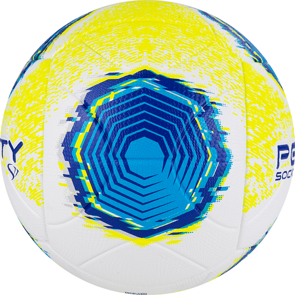 Мяч футбольный PENALTY BOLA SOCIETY S11 R2 XXII 5213261090-U, размер 5, бело-жёлто-голубой