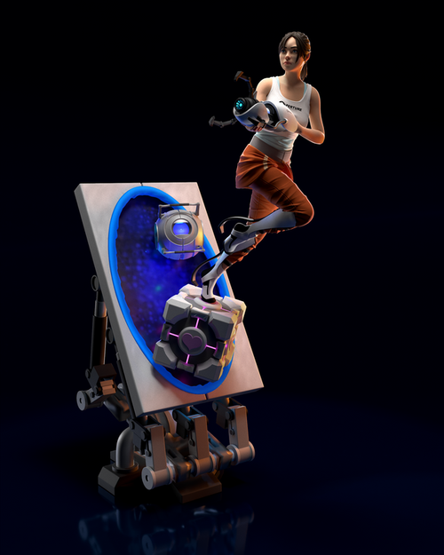 Чел Портал 2 Chell Portal 2 Коллекционная Фигурка Аниме