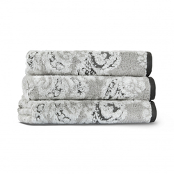 Полотенце 40x71 L'appartement Damask Yarn Dyed ivory/fog слоновая кость/светло-серый