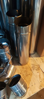 Труба 120 мм нерж. (AISI 409-1 мм.), L-0,5 м ECOFLUE