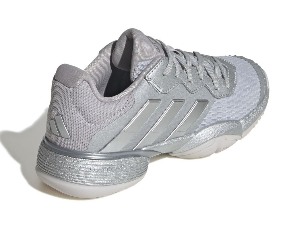 Детские Кроссовки теннисные  Adidas Barricade K - silver metallic/silver metallic/dash grey