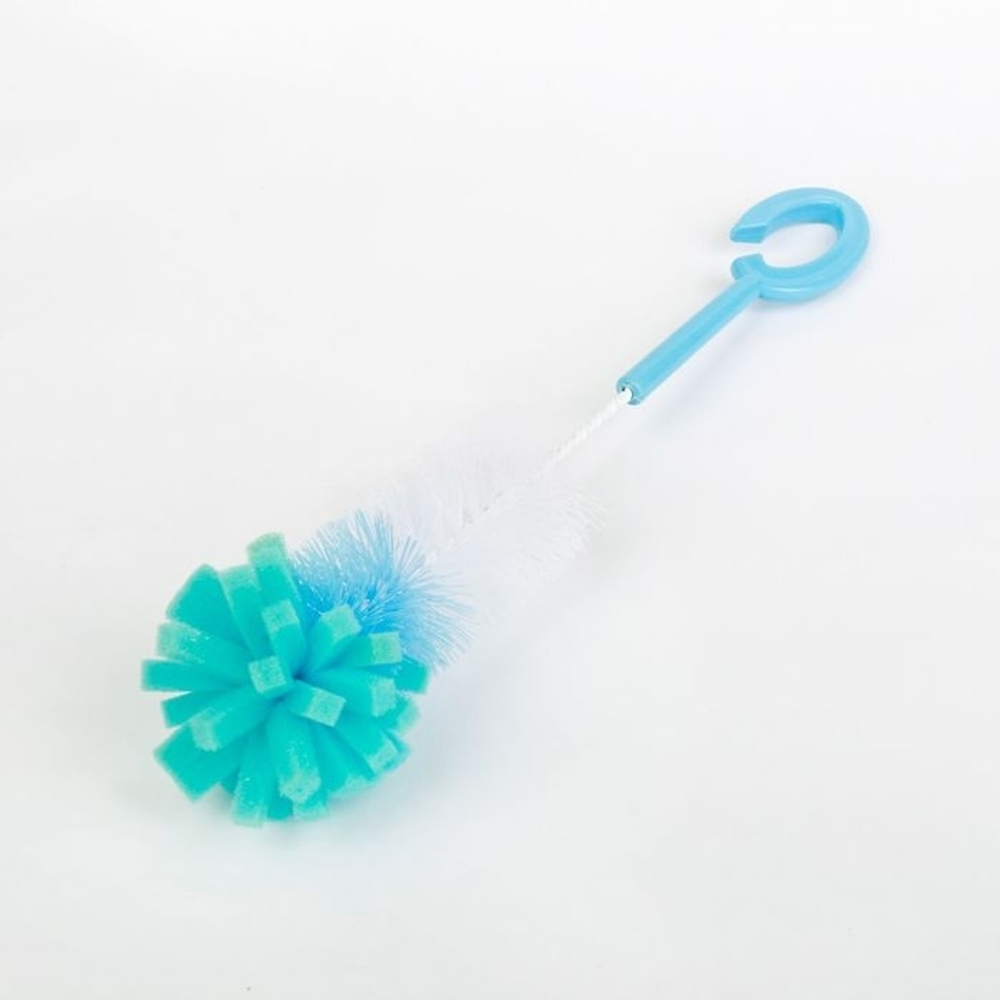 2300099 Ёршик для бутылочек с губкой, цвета МИКС