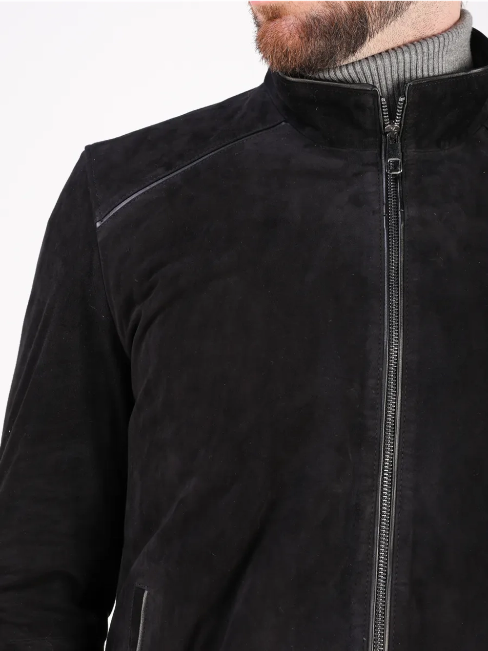 Кожаная куртка демисезонная замшевая натуральная