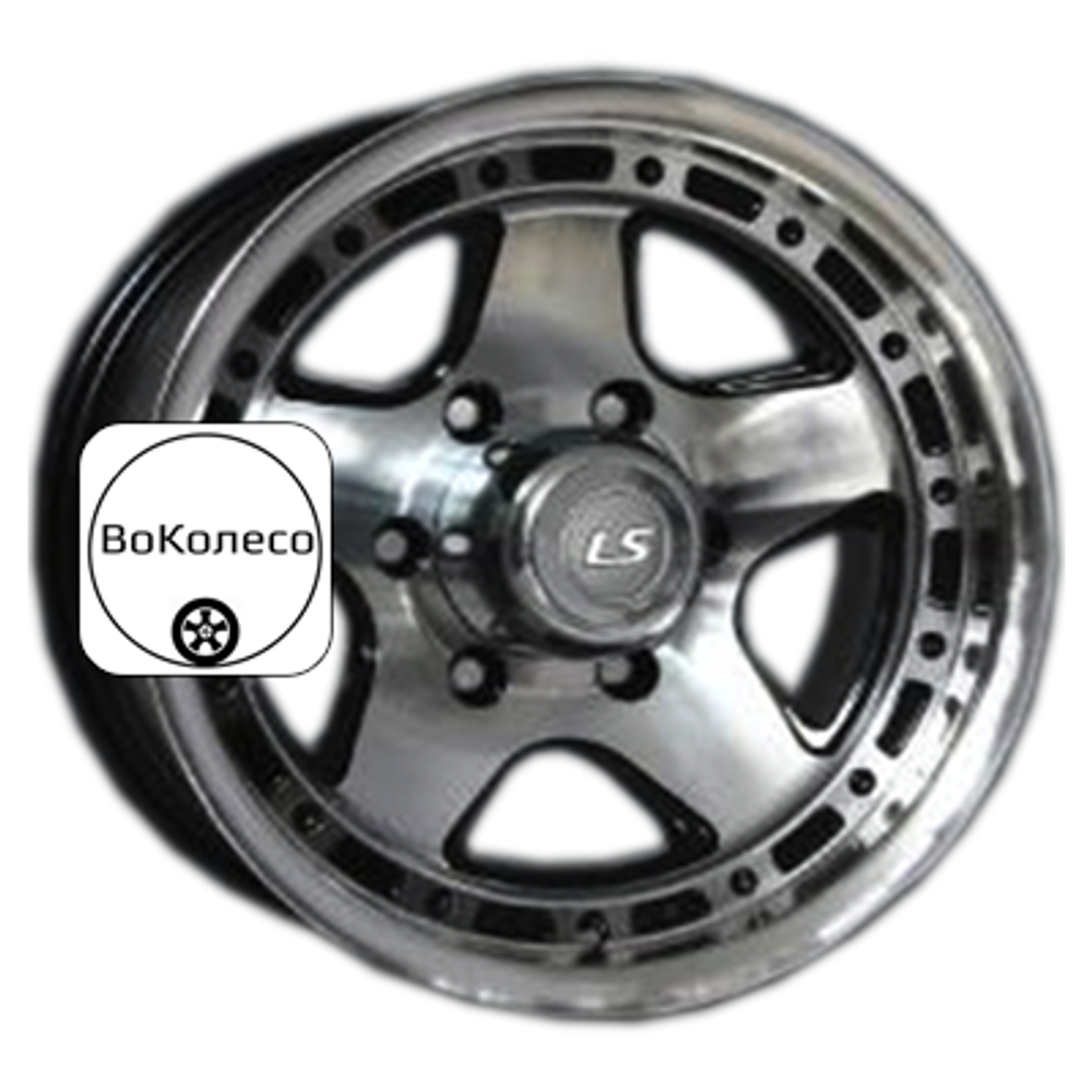 8x16/6x139,7 ET-10 D106,1 870 BKF (конус, Колпак+лого) LS