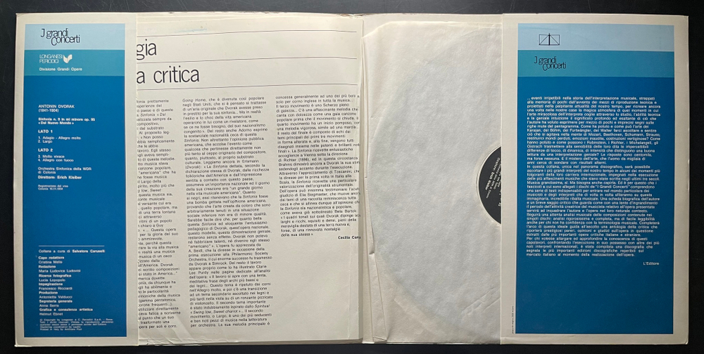 Дворжак - Симфония № 9 "из Нового Света" (Италия 1982г.)