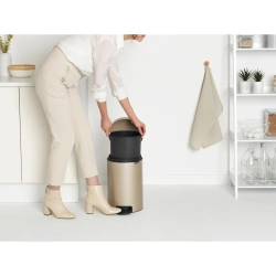 Brabantia NewIcon Контейнер для мусора Gold Metalic, 12 л.