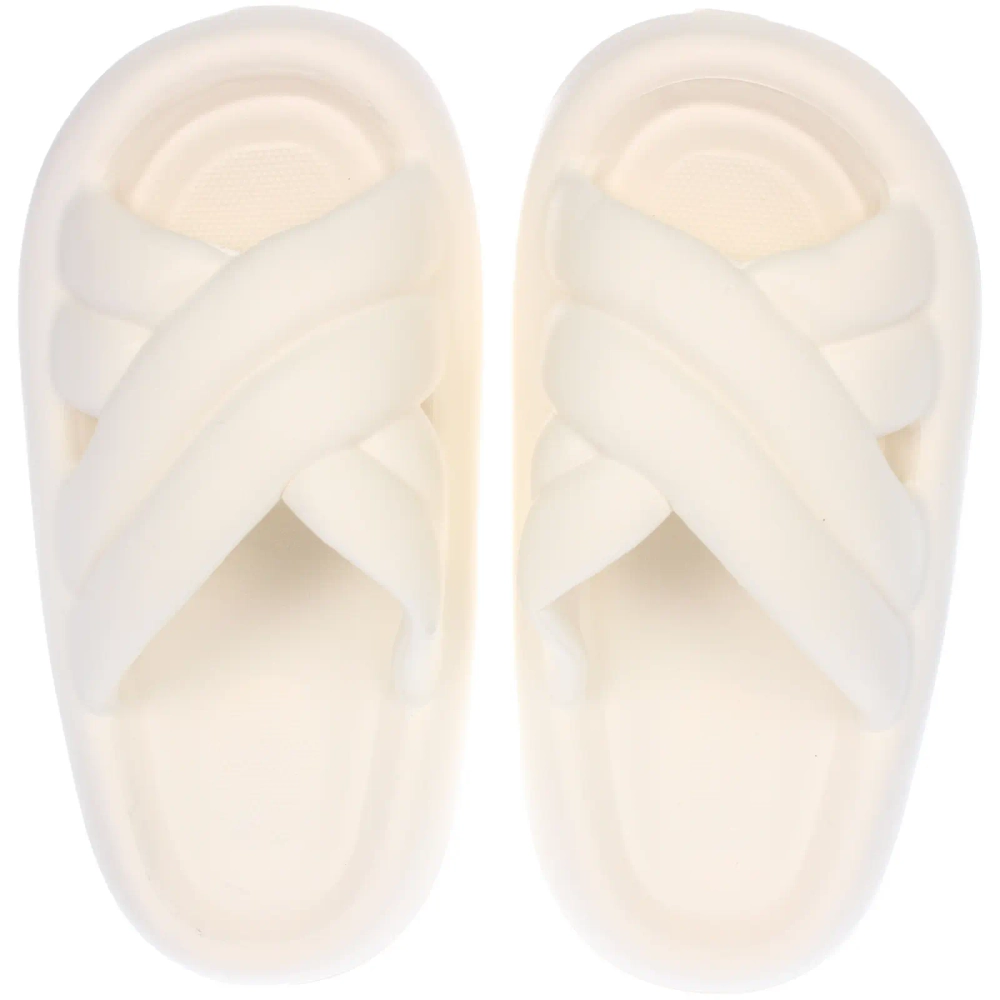 Шлепанцы женские «GRACE», цвет белый, р-р 40-41