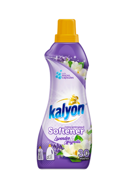 KALYON КОНЦЕНТРИРОВАННЫЙ КОНДИЦИОНЕР ДЛЯ БЕЛЬЯ - ЛАВАНДА И МАГНОЛИЯ 750 мл x 12
