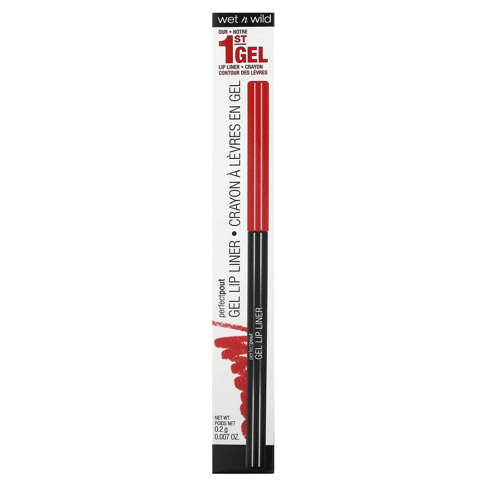 wet n wild, PerfectPout, гель-подводка для губ, оттенок 656B Red The Scene, 0,2 г (0,007 унции)