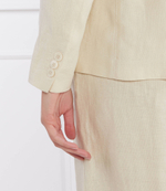 Льняный пиджак NALUT Weekend MaxMara - кремовый(150410326)