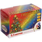 Гирлянда для дома 9,5м 100 ламп LED черный.пров, авторежим, IP-20, RGB (возможность соединения)