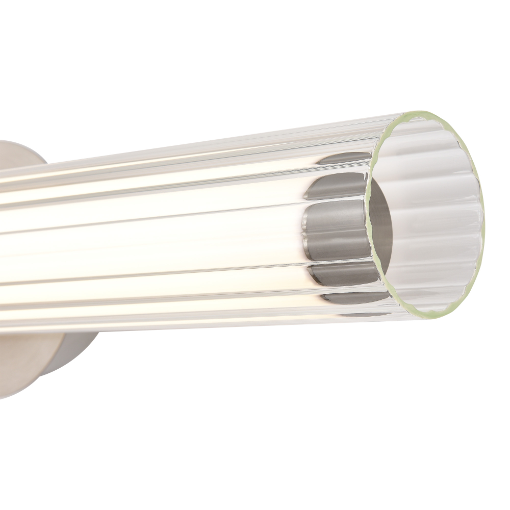 Светильник настенный, Никель/Белый, Прозрачный, ENFYS, LED 13W, 3000K/4000K/6000K