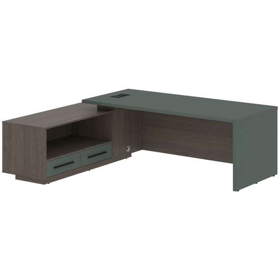 Стол руководителя с тумбой VCT 2319(L)  2300х1900х750 VELION