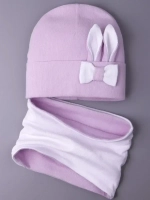 Шапка и снуд для малышей на осень