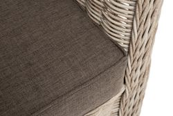 "Гляссе" диван трехместный из искусственного ротанга, цвет бежевый