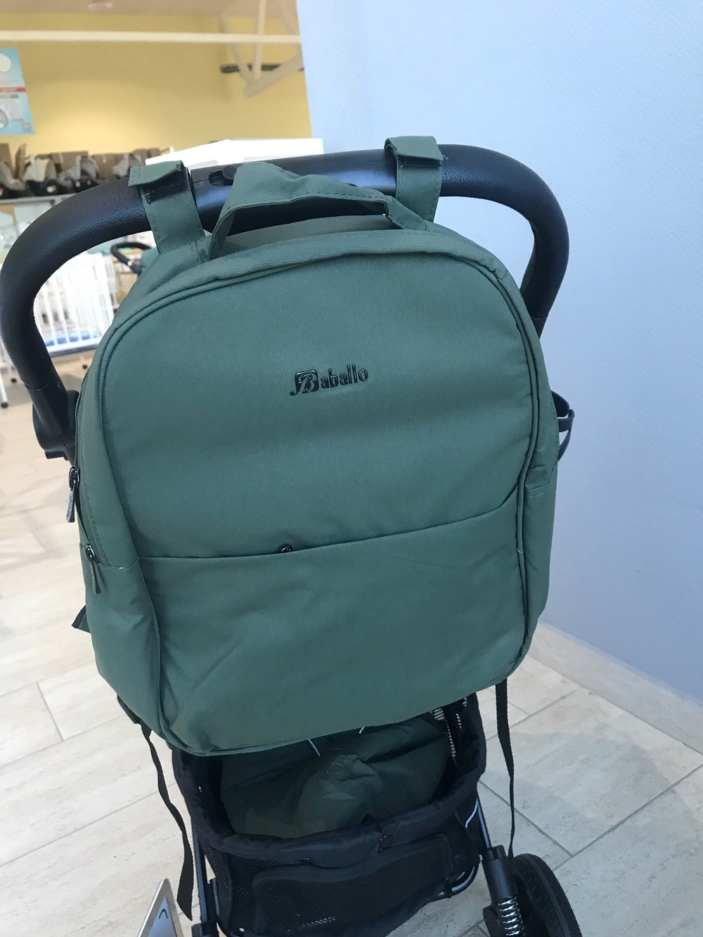 Коляска прогулочная Babalo 2024 Армейский текстиль на черной раме