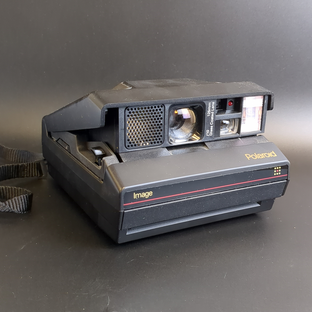 Фотоаппарат "Polaroid Image ", пластик, картон, печать, Polaroid, Великобритания, 1980-1990 гг.