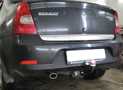Фаркоп Renault Logan седан 2008-2014, условно-съемный,(без электрики) Трейлер.9010
