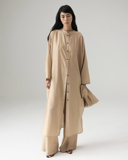 Платье-рубашка из батиста