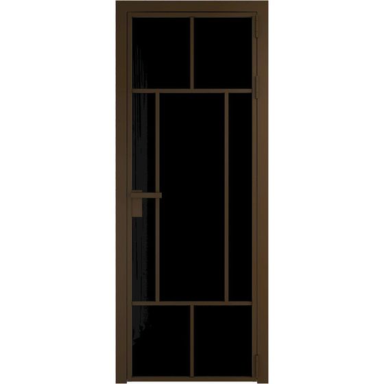 Алюминиевая дверь 10AG деорэ остеклённая