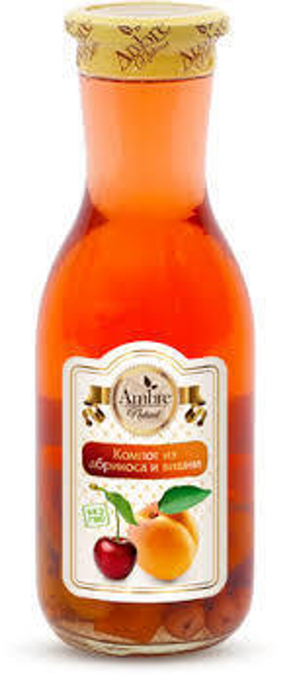 Компот Ambre абрикос вишня 1л