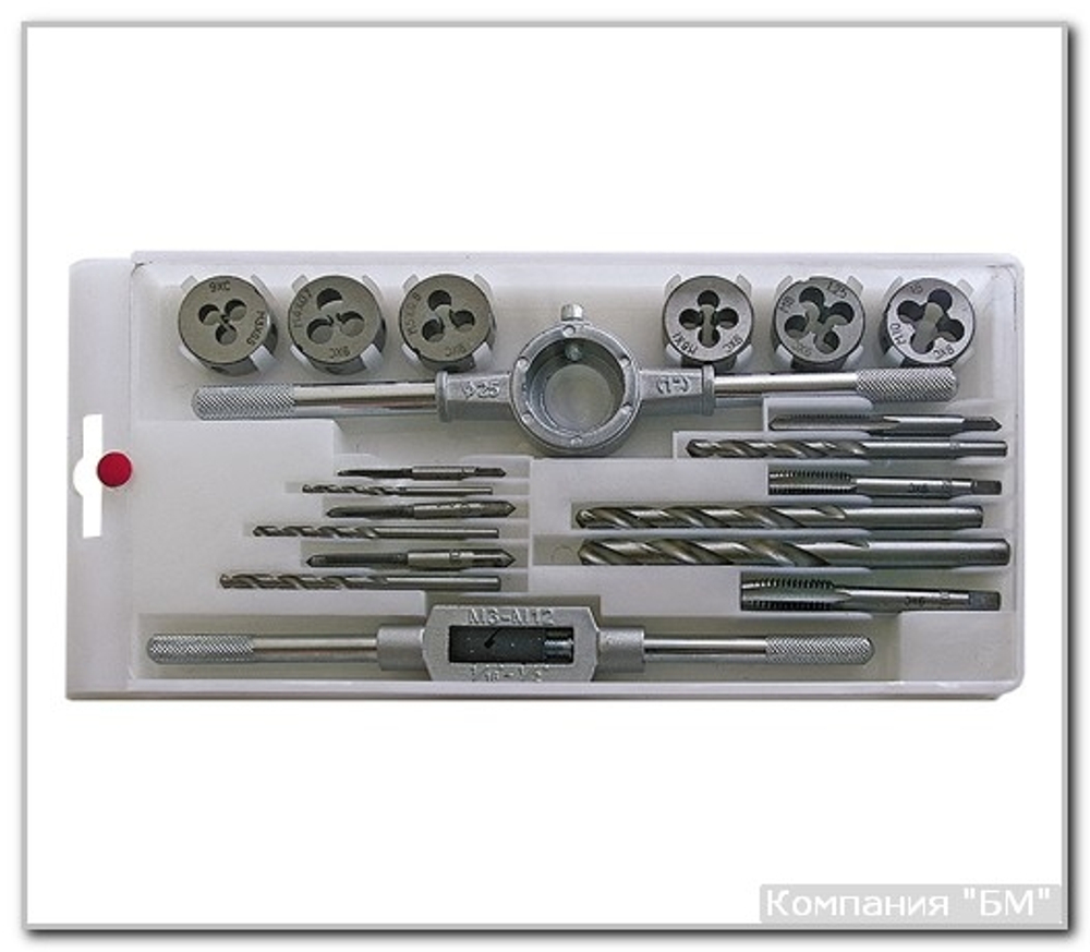 Набор резьбонар. 17 пр. пласт. футл. БМ