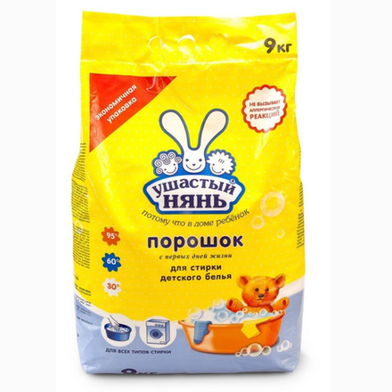 Стиральный порошок Ушастый нянь 9 кг