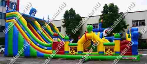 Коммерческий надувной батут "Осьминоги и акулы" 17*10*8 м B-14657