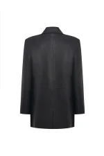 Жакет кожаный, Черный