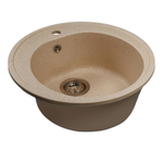 Мойкa ML-GMS102 СТАНДАРТ круглая, песочный (302), 500 мм (глуб. чаши 170)