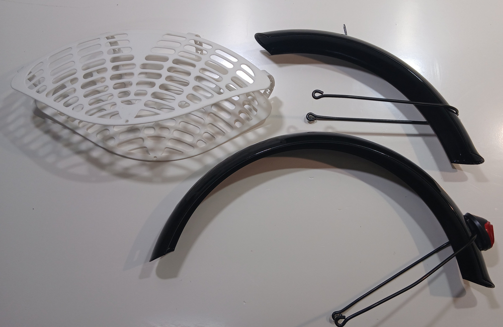 Комплект крыльев с защитой Электровелосипед KUGOO V3 MAX