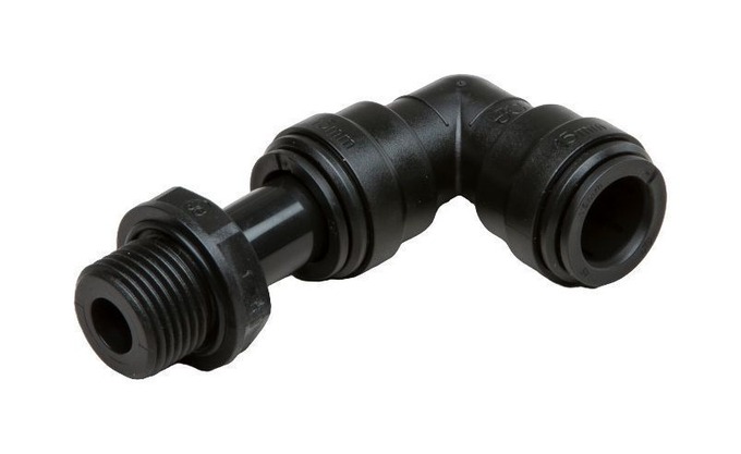 Фитинг угловой 3/8" под шланг 15 мм
