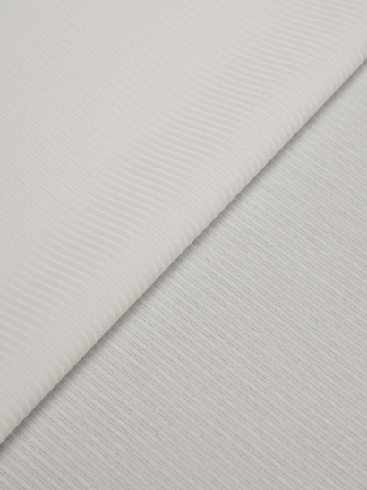 Микрофибра бельевая в рубчик матовая эластичная белая