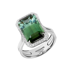 Кольцо с турмалином и бриллиантами, R0070-16/1