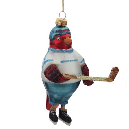 GAEM Украшение новогоднее "Птица-хоккеист", L10,5 W7 H14,5 см