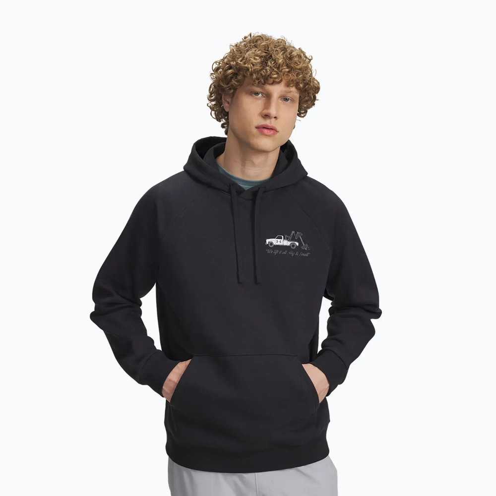 Худи Under Armour Rival Fleece HBR Logo чёрная