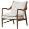 Кресло Finn Juhl Model 45, темный орех, бежевая рогожка