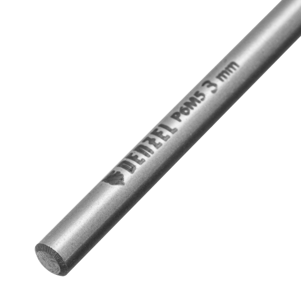 Сверло спиральное по металлу 3 x 61мм, Р6М5, Golden Tip, многогранная заточка, 2шт. Denzel