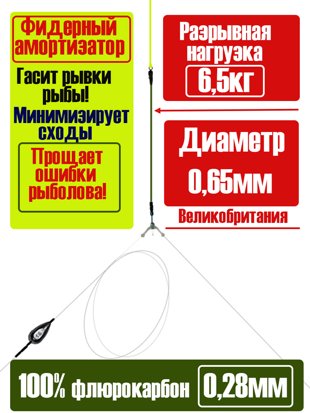 Монтаж Форелевый фидерный FEEDERGUM, 16г