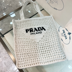 Prada Crochet Tote Bag 38 cm