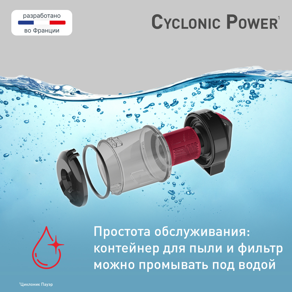 Пылесос с контейнером Tefal Cyclonic Power TW1923RH