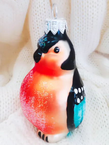 ФУГ-732 Ёлочное украшение Снегирь 10 см., Коломеев