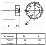 Канальный вентилятор Soler&Palau TDM100