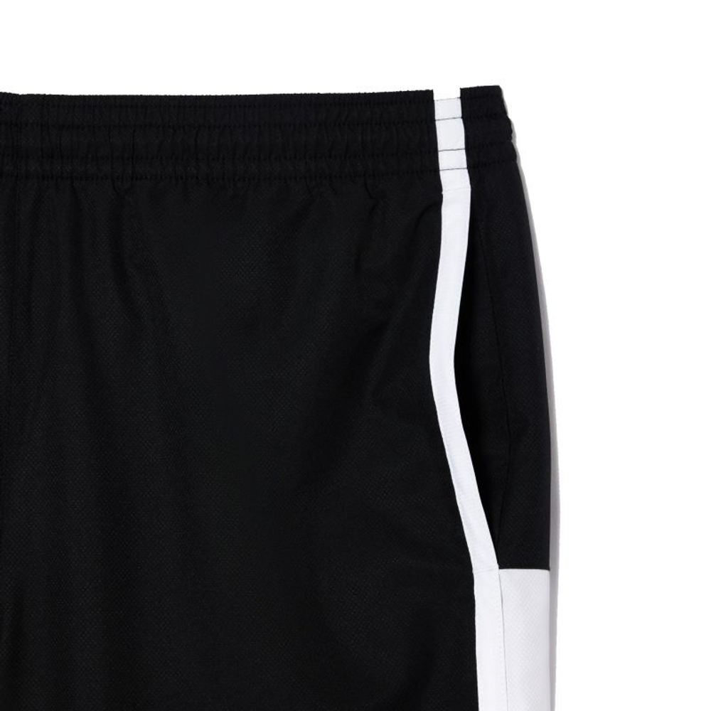 Мужские теннисные шорты Lacoste Sport Colourblock Panels Lightweight Shorts - black/white