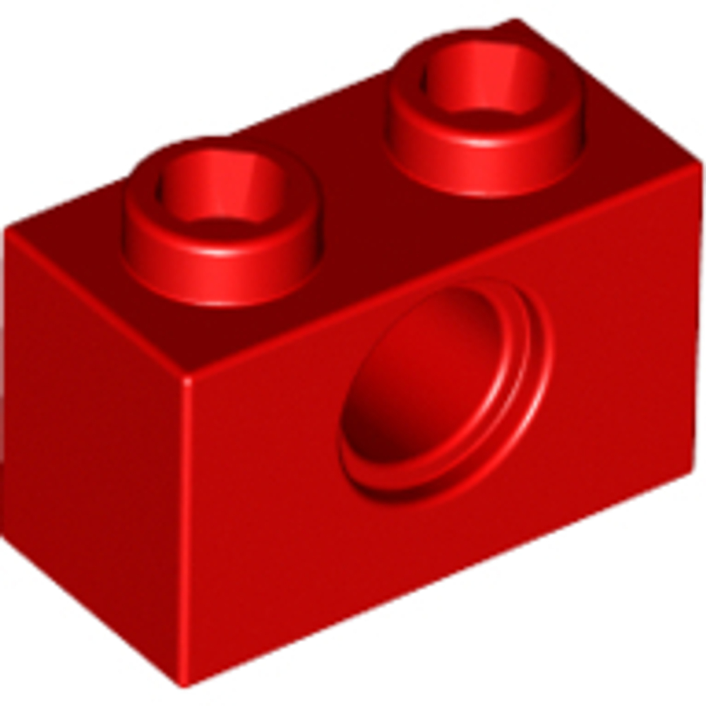 Lego Кирпич 1x2 R4.9 (красный) 370021