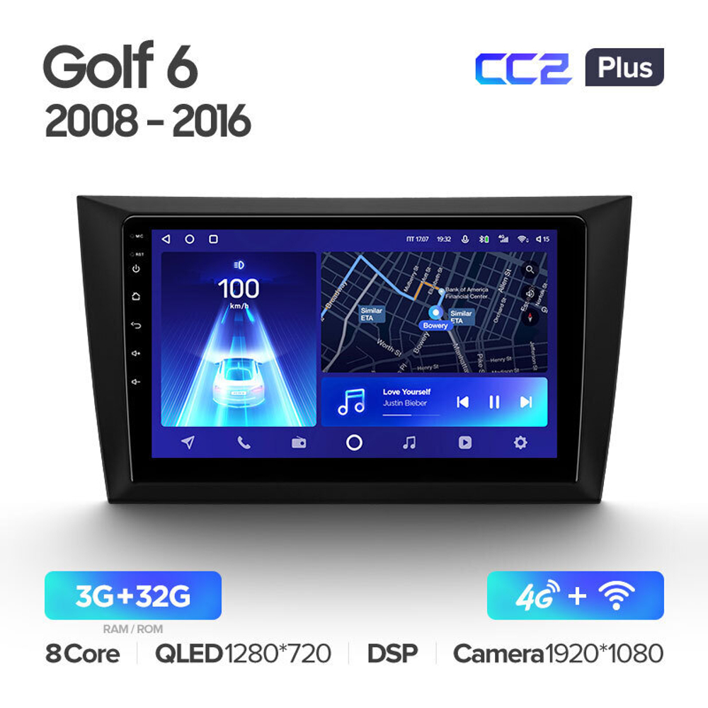 Teyes CC2 Plus 9" для Volkswagen Golf 2008-2016