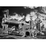 Оловянный солдатик Моряк пушкарь №2 1854-1855 г.г.