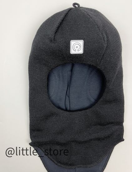 Шапка-шлем зимняя, Черная